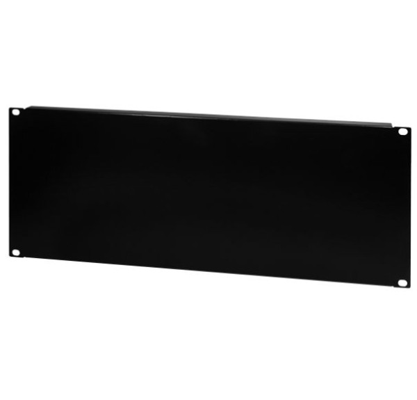 Blind-Panel/Blindabdeckung, 48,3 cm, 4 HE robustes Stahlblech 1,2 mm, schwarz
