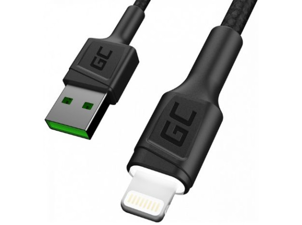 USB-Kabel Lightning Apple 2m, weiße LED-Beleuchtung mit Doppelisolierung, für Synchronisieren und Laden