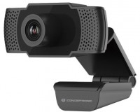 Webcam CONCEPTRONIC AMDIS 1080P FullHD USB 2.0 kabelgebunden, integriertes Mikrofon